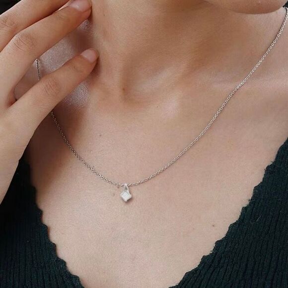 Diamond Accent Pendant Necklace New - Picture 3 of 5